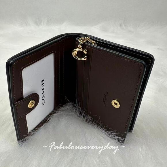 Coach Snap Wallet In Signature Chenille CCQ32 NWT - Picture 5 of 6